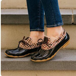 Sperry Top Sider Women'sSaltwater 1-Eye Waterproof Rain Duck Sherpa Lined Boots